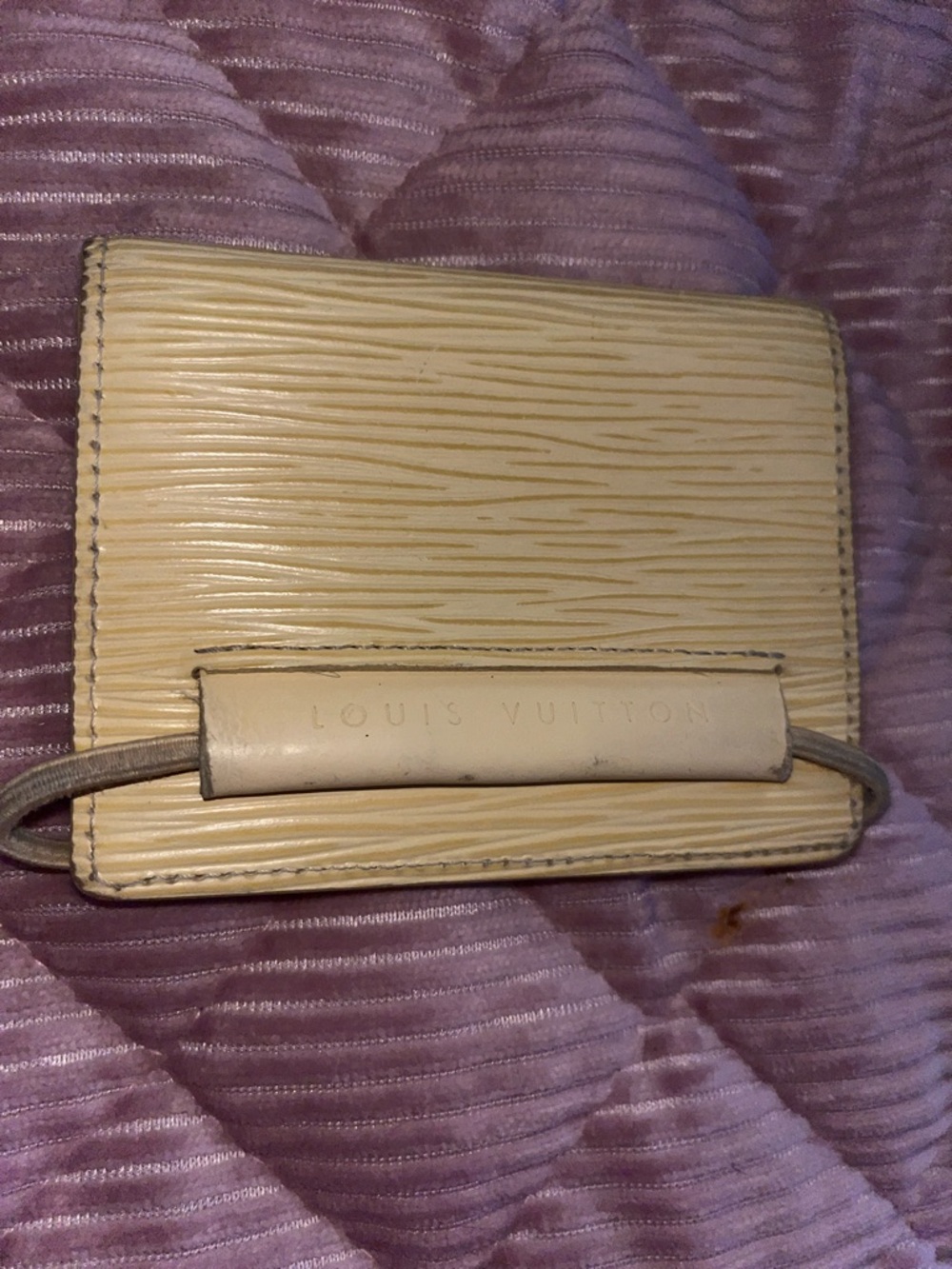 Louis Vuitton Yellow Epi Leather Card Holder